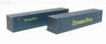 Bachmann: OO Gauge: 45Ft Container (x2) 'Dream Box'