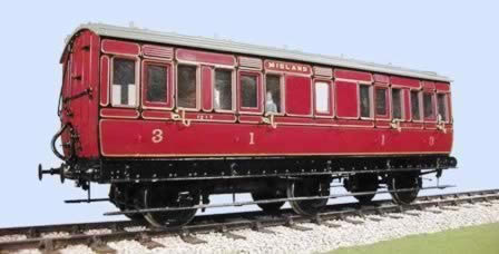 Slater's: O Gauge: MR/LMS Clayton Arc Roof Composite (With Lavatory)