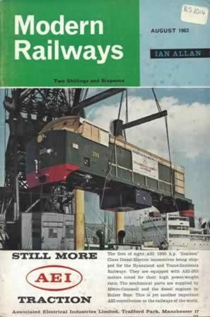 Modern Railways Magazine Aug 1963