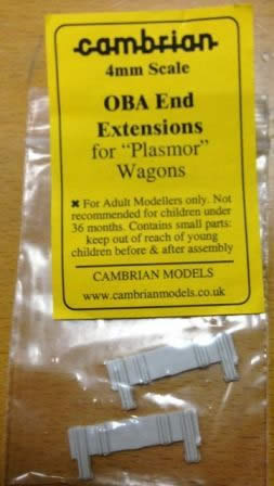 Cambrian: OO Gauge: OBA End Extensions for 