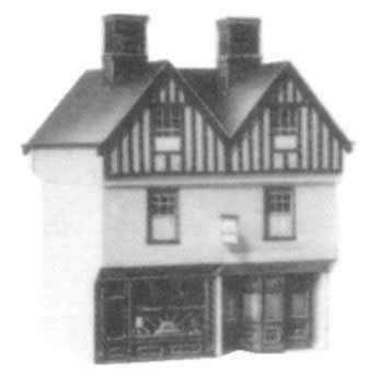 Bilt-eezi: 2mm Scale Model Card Kit: Half Timbered Town House