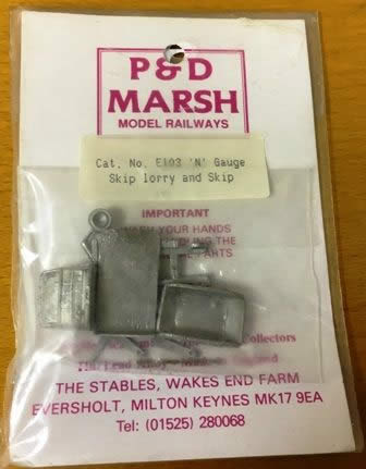 P&D Marsh: N Gauge: Dodge Commando Skip Lorry And Skip Cab Styling Introduced 1973
