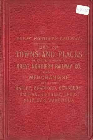 Great Northern Railway List Of Places And Towns 1890 (H/B)