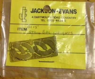 Jackson-Evans: OO Gauge: STD4 Balance Weights