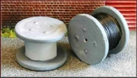 Knightwing: OO/HO Gauge: Signal & Telegraph Department Cable Drums (Metal)