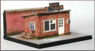 Knightwing: OO/HO Gauge: Station Fish and Chip Shop Plus Fish Boxes