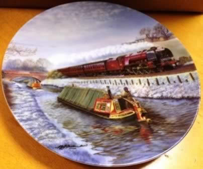 Late Autumn Crossing. Limited edition Ceramic Plate by B J Freeman Bradex 26-D8-20.1