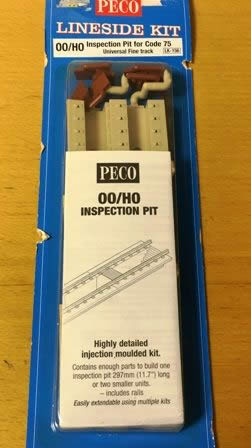 Peco: OO/HO Gauge: Lineside Kit Inspection Pit for Code 75 Universal Fine Track