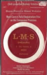 Railway Ceramics: Disc Holder: LMS Maroon Tax Disc Holder
