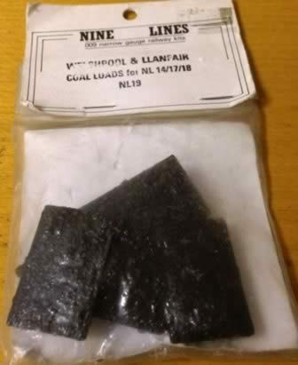 Nine Lines: OO9 Gauge: Welshpool & Llanfair Coal Loads