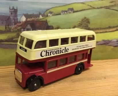 Lledo: Promotional Models: Red Double Decker Bus 'Oldham Evening Chronicle'