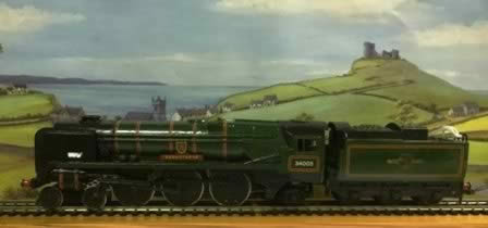 Hornby: Dublo OO Gauge: BR Green 4-6-2 West Country Class 'Barnstable '34005'