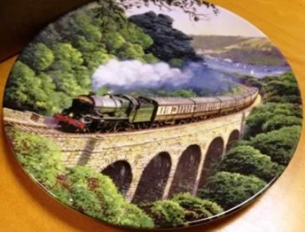 Over The Viaduct: Limited Edition Ceramic Plate By Norman Elford Bradex 26-R62-90.1