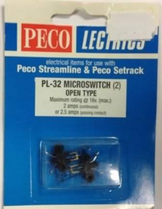 Peco: Lectrics: Microswitch, open type