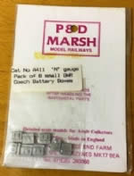 P&D Marsh: N Gauge: Small GWR Coach Battery Boxes