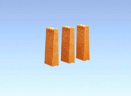 Faller: HO Gauge: Set of 3 12cm Bridge Piers