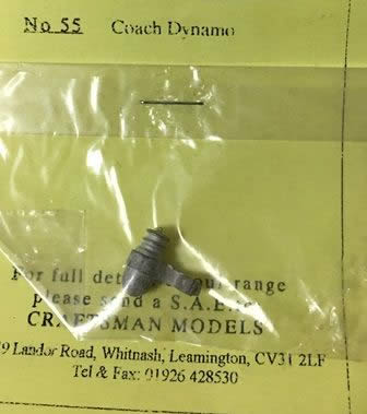 Craftsman: OO Gauge: Coach Dynamo