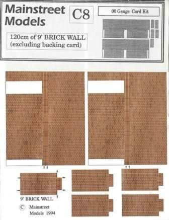 Mainstreet Models: 120cm Of 9' Brick Wall