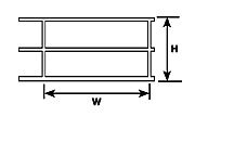 Plastruct: N Scale: HRS-2 Styrene Hand Rail