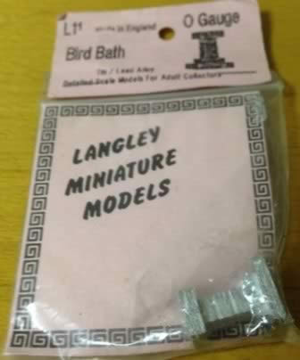 Langley: O Gauge: Bird Bath