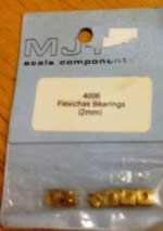 MJT Scale Components: OO Gauge: Flexichas Bearings