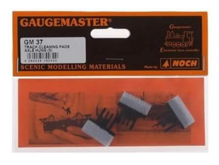 Gaugemaster: OO Gauge: Track Cleaning Pads Axle Hung x3