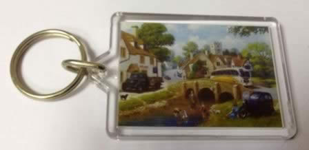 Rothbury: Keyring: Past Time At The River