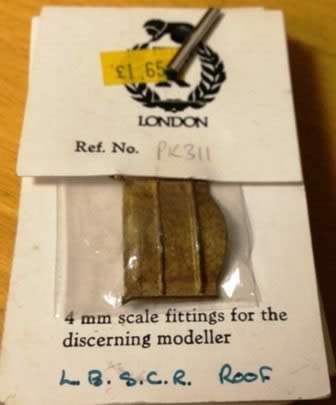 Peter K fittings: OO Gauge: LBSCR Roof