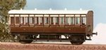 Ratio: OO Gauge: GWR 4 Wheel 3rd Class 5 Compartment Coach