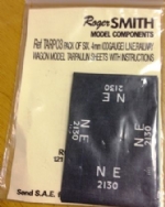 Roger Smith: OO Gauge: LNE Railway Wagon Model Tarpaulin Sheets with instructions