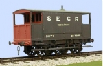 Slater's: O Gauge: SE & CR 6 Wheel Brake Van