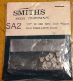 Smiths Model Components: OO Gauge: 10 Old Time Coal Wagon Door Stops