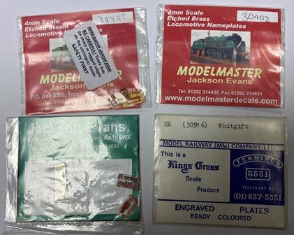 Modelmaster: OO/4mm Gauge: Melisande: 30753 Name And Number Plate