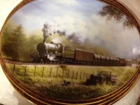 The Milk Train. Limited Edition Ceramic Plate by Don Breckon Bradex 26-D08-025.6