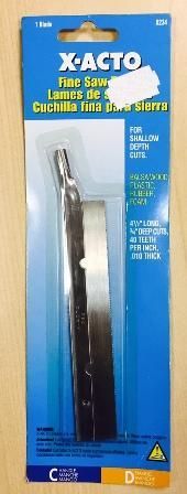 X-Acto: Saw Blade: Fine For Shallow Cuts